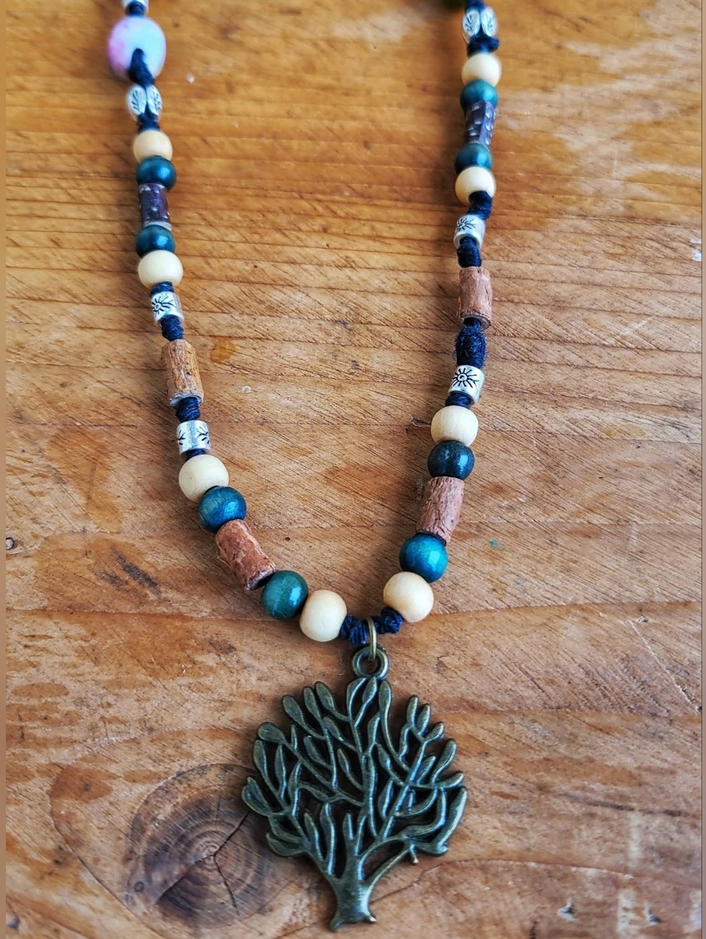 Forest Necklace With Birch & Willow